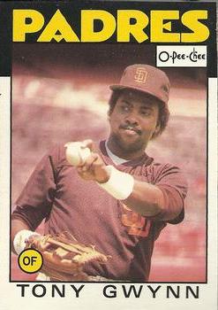 1986 O-Pee-Chee Baseball Cards 010      Tony Gwynn